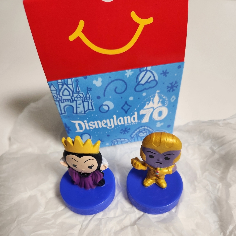 Disneyland Resort 70th Anniversary McDonalds Toy Evil Queen And Thanos